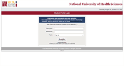 Desktop Screenshot of mynu.nuhs.edu