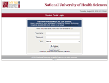 Tablet Screenshot of mynu.nuhs.edu